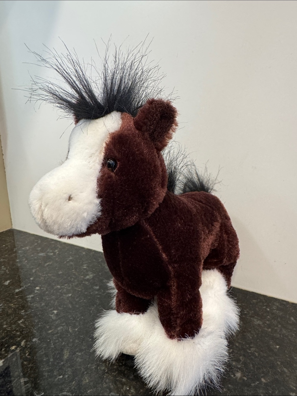 Ganz Webkinz Clydesdale Horse HM139 Plush Stuffed Animal Toy (No Code) no tag